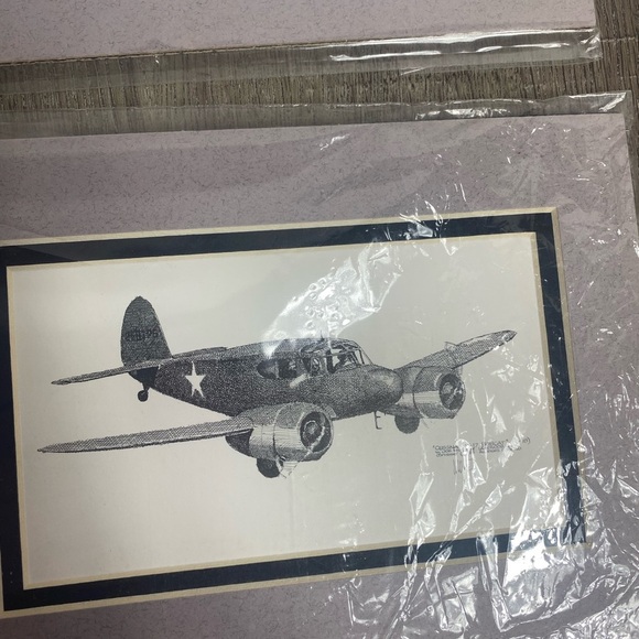 Joe Milich Vintage Airplane Art lot of 6 Aviation Matted 8x6 Nursery Wall Office - Picture 10 of 11